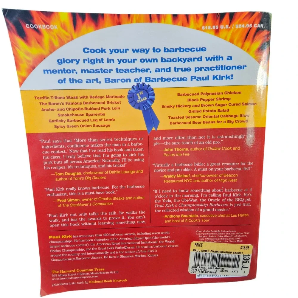 Paul Kirk's Championship Barbecue 575‎ Recipes Baron of Barbecue Cookbook 2004